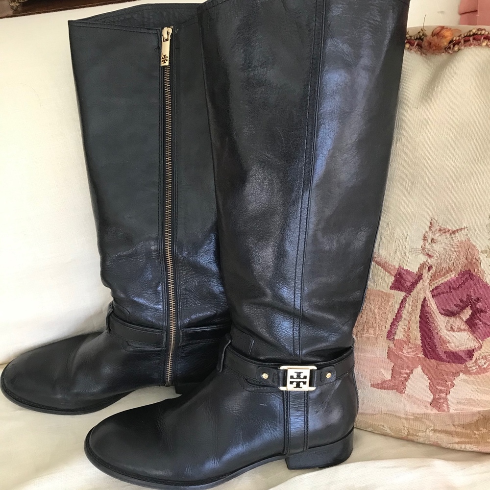 💲⬇️($185)Tory Burch Alessandra leather boots - Picture 2 of 8